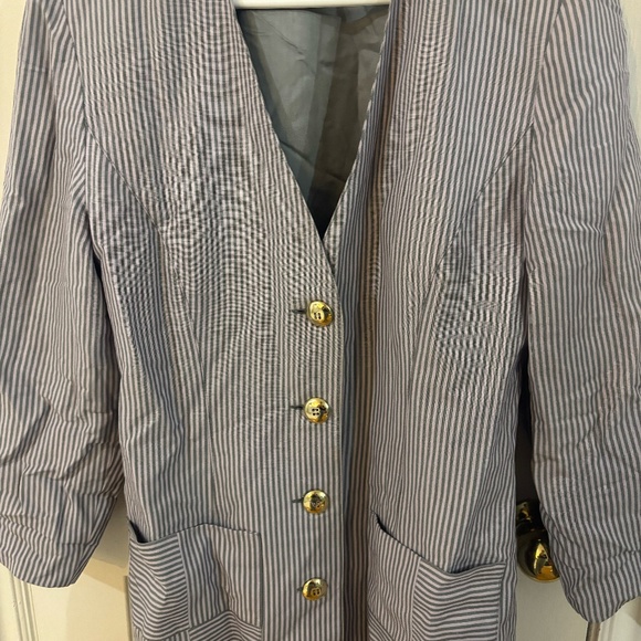 vintage pink and grey oversized 80s blazer * accepting offers - Picture 6 of 7